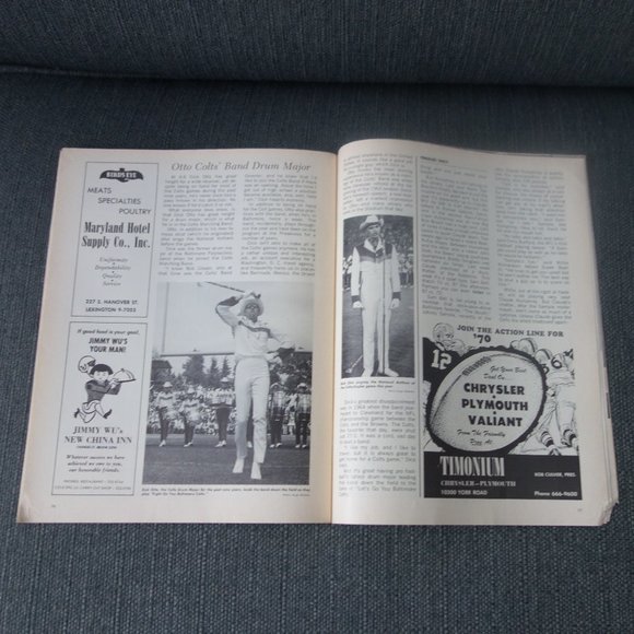 Baltimore Colts vs Atlanta Falcons Memorial Stadium November 30 1969 Program - Picture 12 of 14